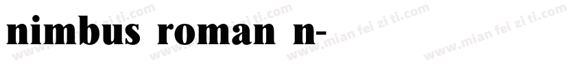 nimbus roman n字体转换